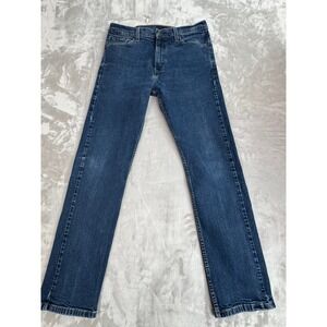 Levi Strauss Co 505 Mens Jeans Dark Wash W33 L32 Straight Fit Denim